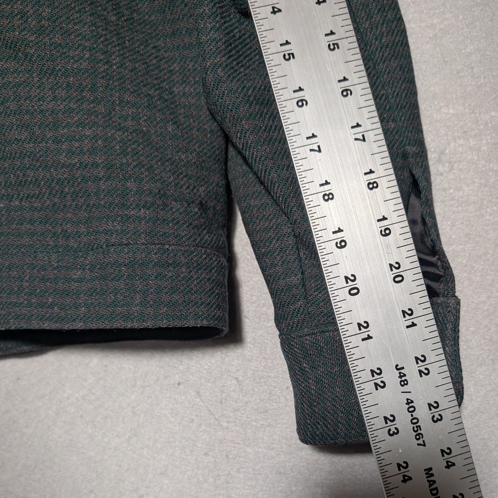 Vtg Pendleton Wool Jacket Green Houndstooth Thomas Kay Ltd Ed 10/400 Women Lg - Picture 4 of 12